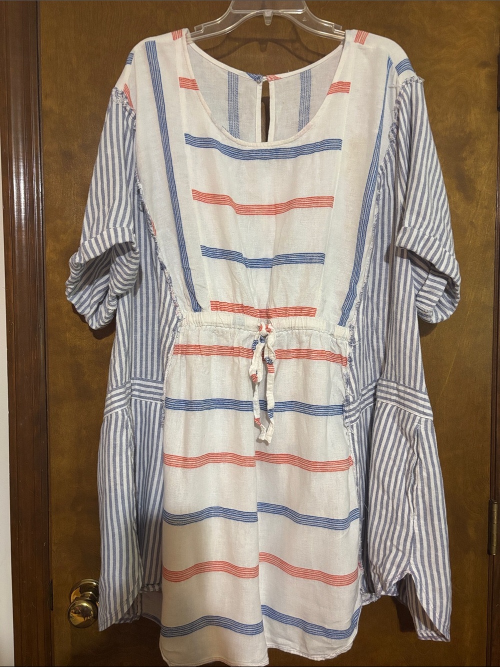 Painted Oyster dress Upcycled OOAK